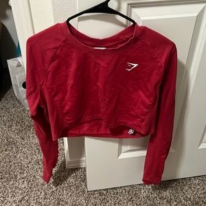 GYMSHARK LONG SLEEVE CROP TOP